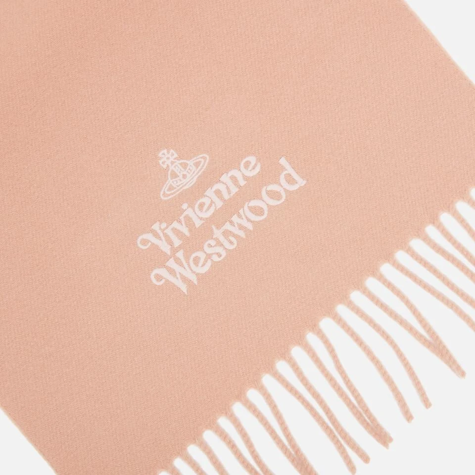 商品Vivienne Westwood|Vivienne Westwood Logo-Embroidered Wool Scarf,价格¥918,第3张图片详细描述