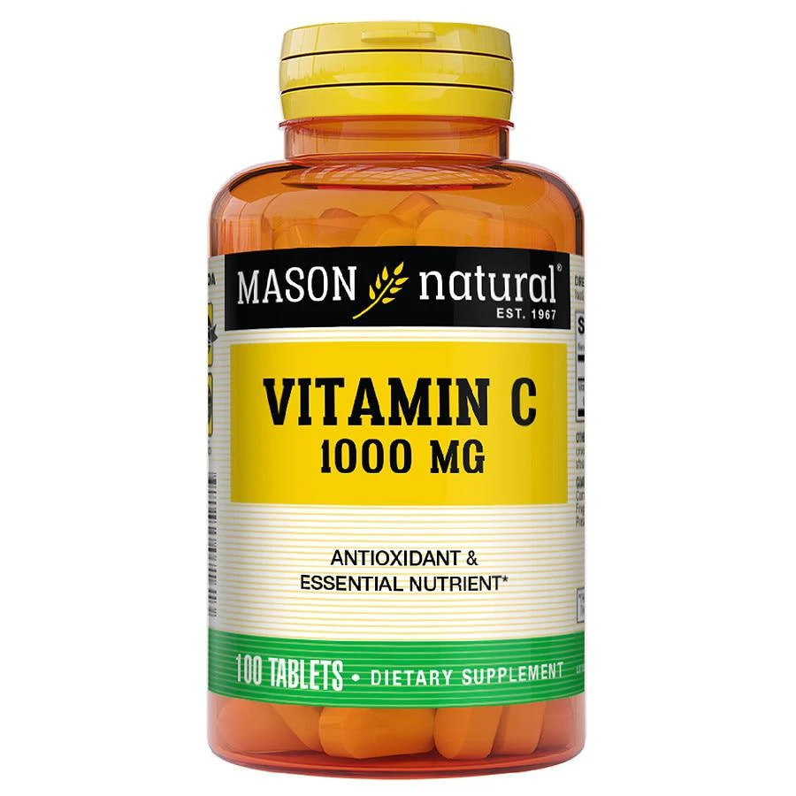 商品Mason Natural|Vitamin C 1000 mg Tablets,价格¥75,第1张图片