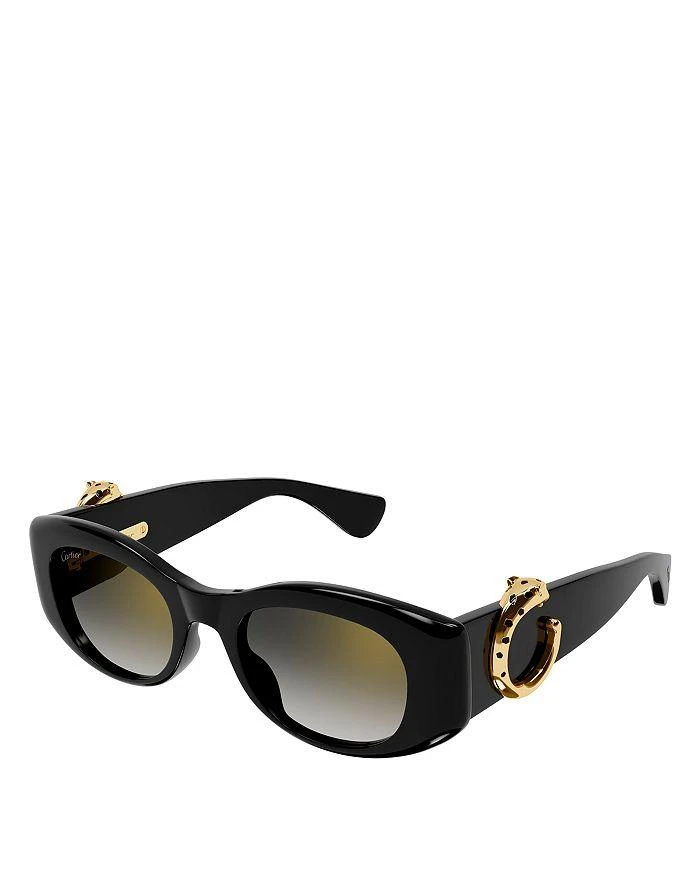 商品Cartier|Panthere Evolution Cat Eye Sunglasses, 51mm,价格¥8194,第1张图片详细描述