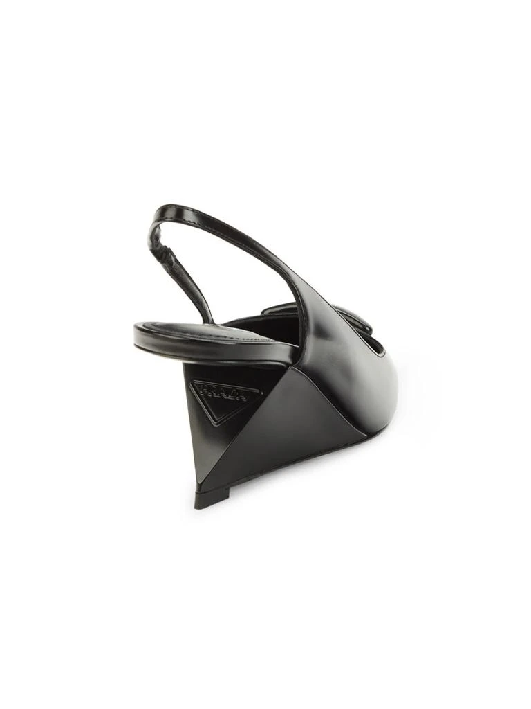 商品Prada|Leather Slingback Pumps,价格¥7976,第3张图片详细描述
