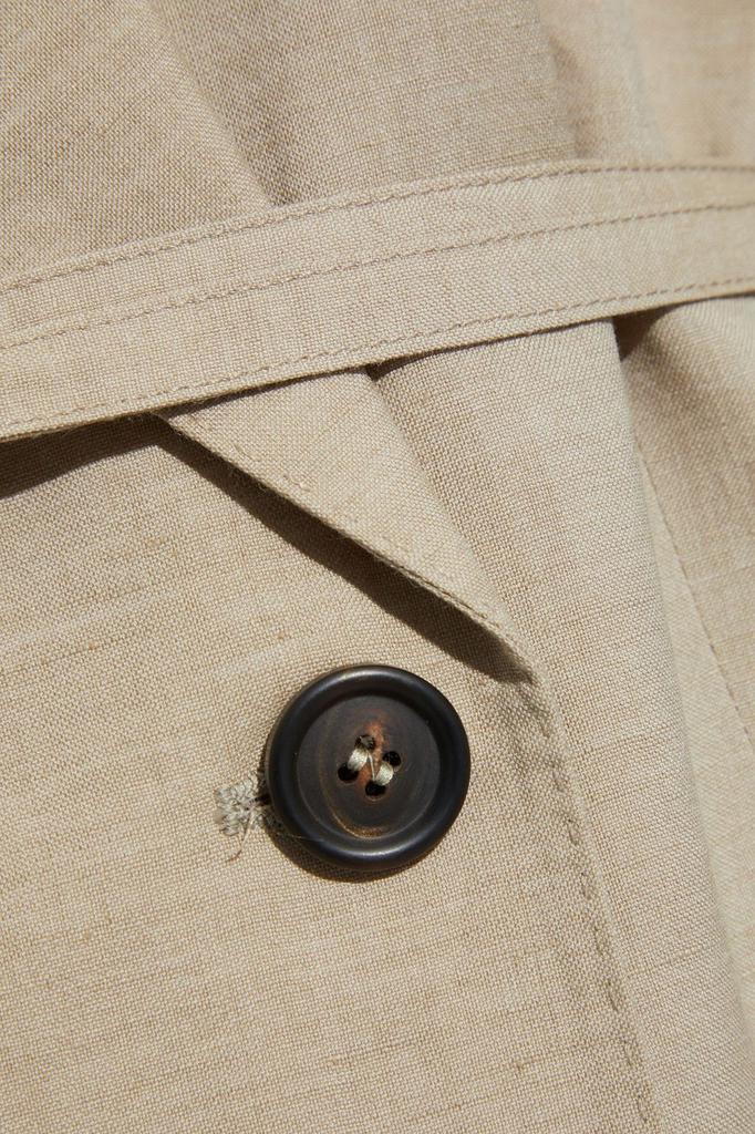 商品Brunello Cucinelli|Belted slub wool and silk-blend blazer,价格¥5018,第6张图片详细描述