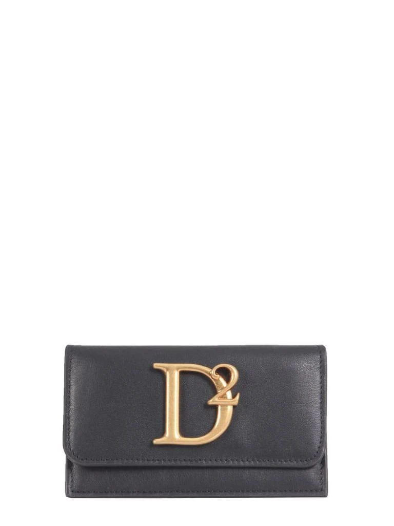 商品DSQUARED2|DSQUARED2 LEATHER CARD HOLDER,价格¥1333,第1张图片