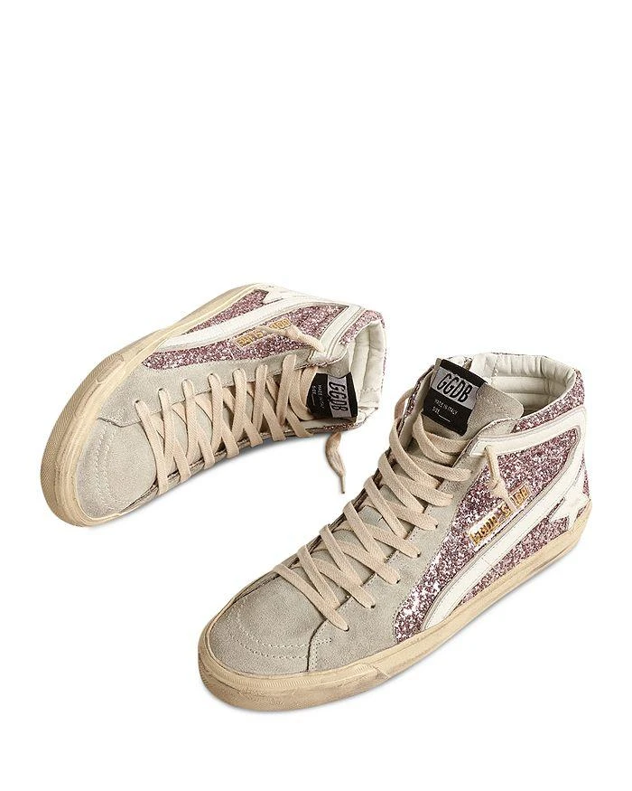 商品Golden Goose|Women's Slide Glitter High Top Sneakers,价格¥5311,第2张图片详细描述