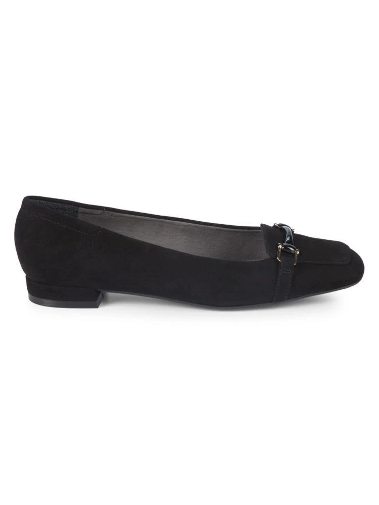 商品Stuart Weitzman|Mocnroll Horsebit Suede Loafers,价格¥1578,第1张图片