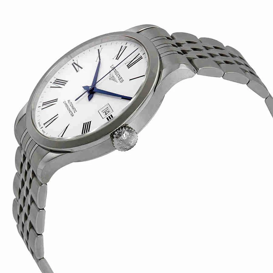 商品Longines|Record Automatic White Dial Men's Watch L28214116,价格¥10857,第2张图片详细描述