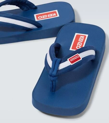 商品Kenzo|Logo striped thong sandals,价格¥1126,第3张图片详细描述