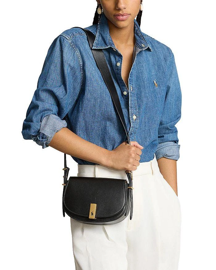 商品Ralph Lauren|Polo ID Small Saddle Bag,价格¥4491,第2张图片详细描述