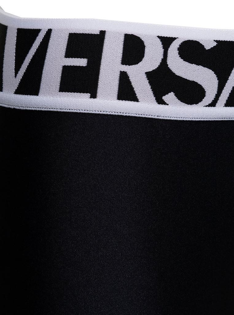 商品Versace|Versace Jeans Couture Womans Stretch Fabric Cyclist Shorts With Logo,价格¥737,第5张图片详细描述