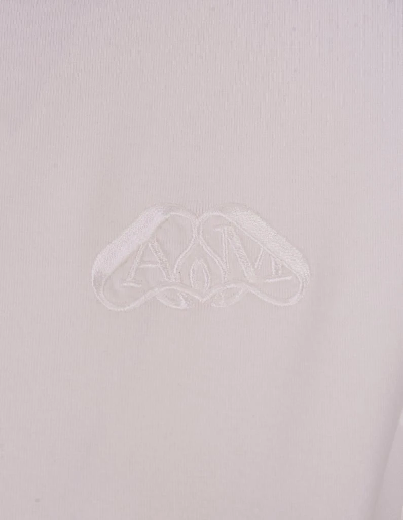 商品Alexander McQueen|Alexander McQueen Plain Short Sleeved T-Shirt,价格¥2168,第3张图片详细描述