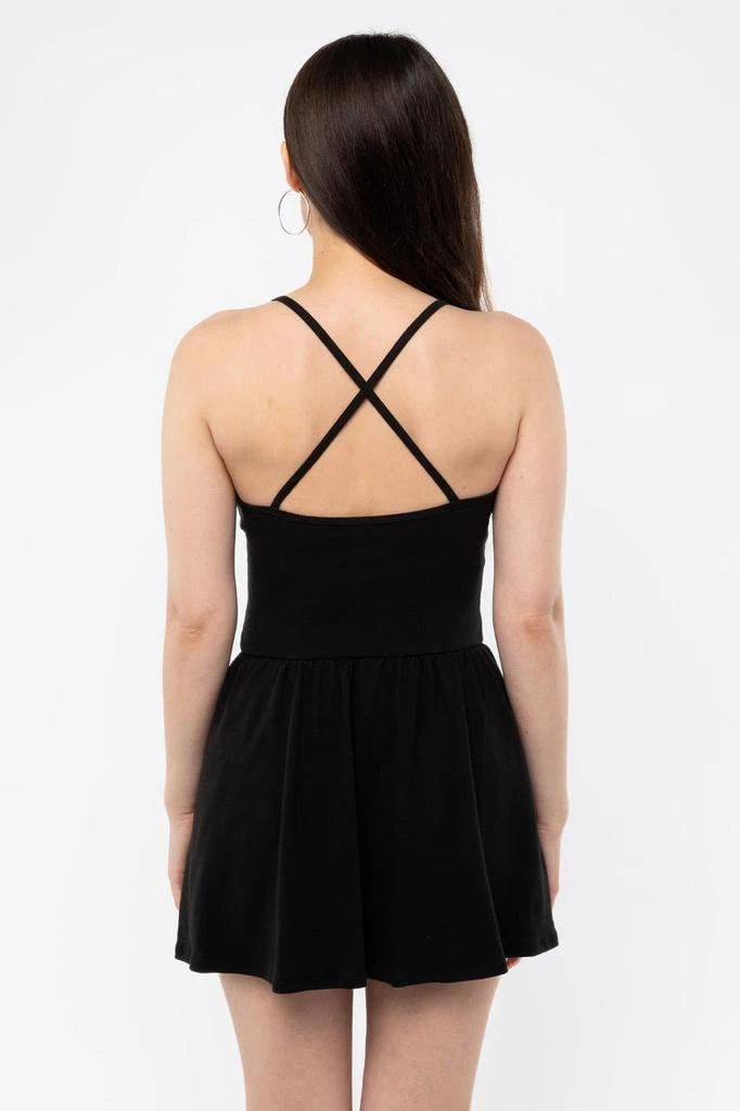 商品Los Angeles Apparel|43206X - Baby Rib Cross Back Summer Mini Dress,价格¥266,第4张图片详细描述