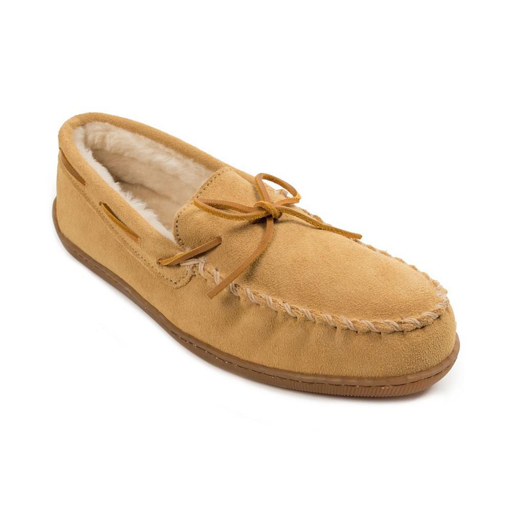 商品Minnetonka|Men's Pile Lined Hardsole Wide Width Slippers,价格¥405,第1张图片