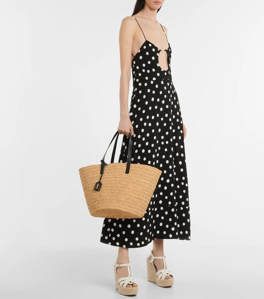 商品Yves Saint Laurent|Panier M号酒椰叶纤维托特包,价格¥9490,第5张图片详细描述