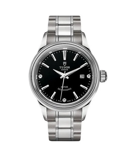 商品Tudor|Automatic Black Dial with Diamond Dial Ladies Watch M12100-0004,价格¥15042,第1张图片