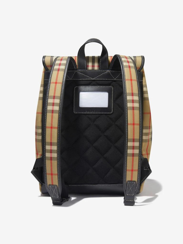 商品Burberry|Burberry Beige Kids Dewey Check Print Backpack (H:32cm),价格¥4600,第3张图片详细描述