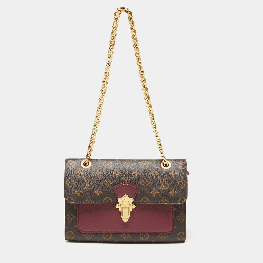 商品[二手商品] Louis Vuitton|Louis Vuitton Monogram Canvas Aurore Leather Victoire Chain Bag,价格¥14260,第1张图片