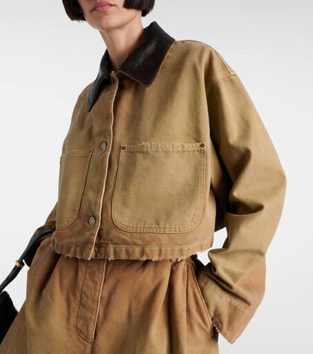 PRADA＊Cropped canvas jacket クロップドジャケット＊送料込 Prada Cropped canvas jacket | REVERSIBLE