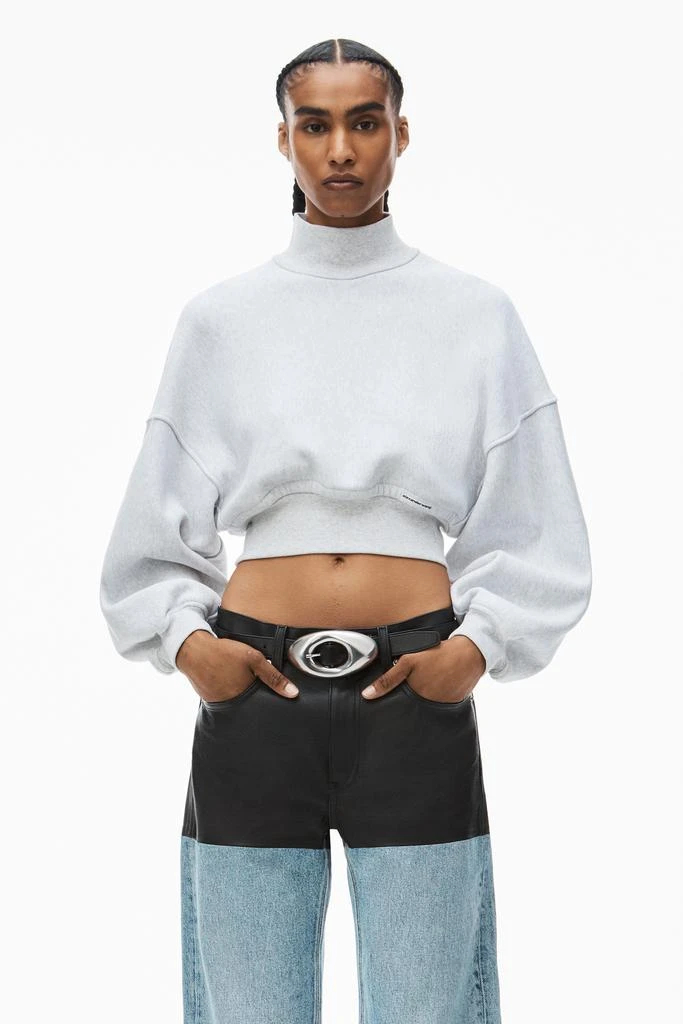 商品Alexander Wang|turtleneck sweatshirt in classic terry,价格¥1313,第1张图片