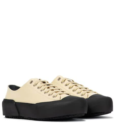 商品Jil Sander|Leather platform sneakers,价格¥3245,第1张图片