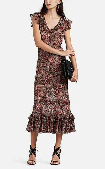 商品Nili Lotan|Georgia Paisley Silk Maxi Dress,价格¥2470,第2张图片详细描述
