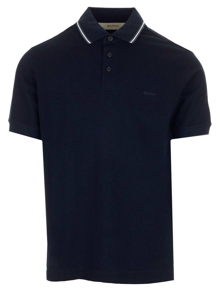 Z Zegna Stripe Detail Polo Shirt商品第1张图片规格展示