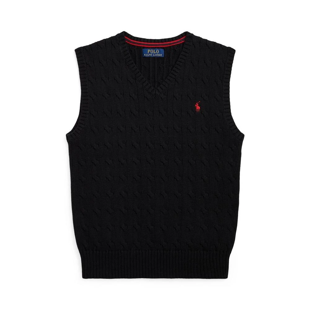 Polo Ralph Lauren Big Boys Cable- Knit Sweater Vest 1