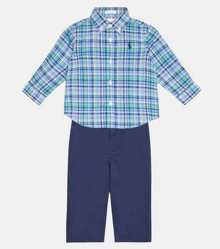 商品Ralph Lauren|婴幼儿 — 棉质衬衫与裤装套装,价格¥743,第2张图片详细描述