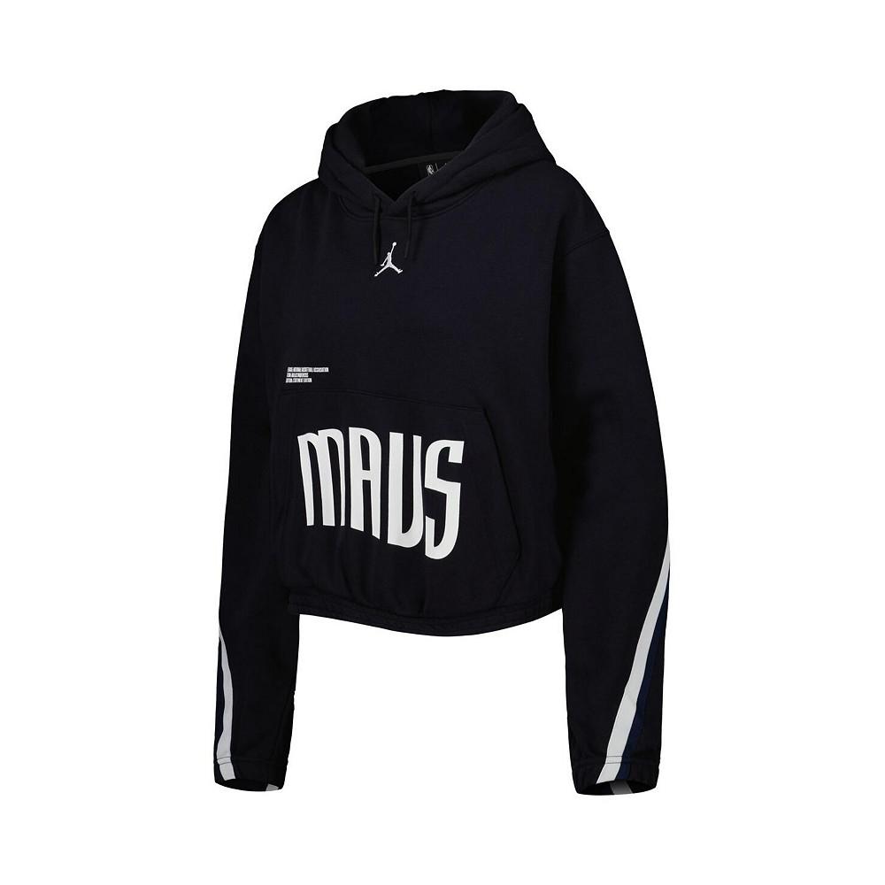 Women's Brand Navy Dallas Mavericks Courtside Statement Edition Pullover Hoodie商品第3张图片规格展示