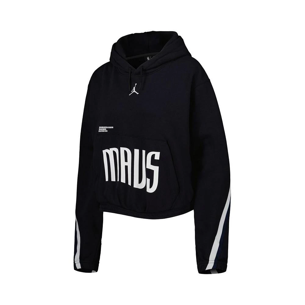 商品Jordan|Women's Brand Navy Dallas Mavericks Courtside Statement Edition Pullover Hoodie,价格¥579,第3张图片详细描述