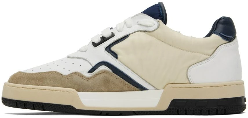 商品Rhude|White & Navy Racing Sneakers,价格¥1140,第3张图片详细描述