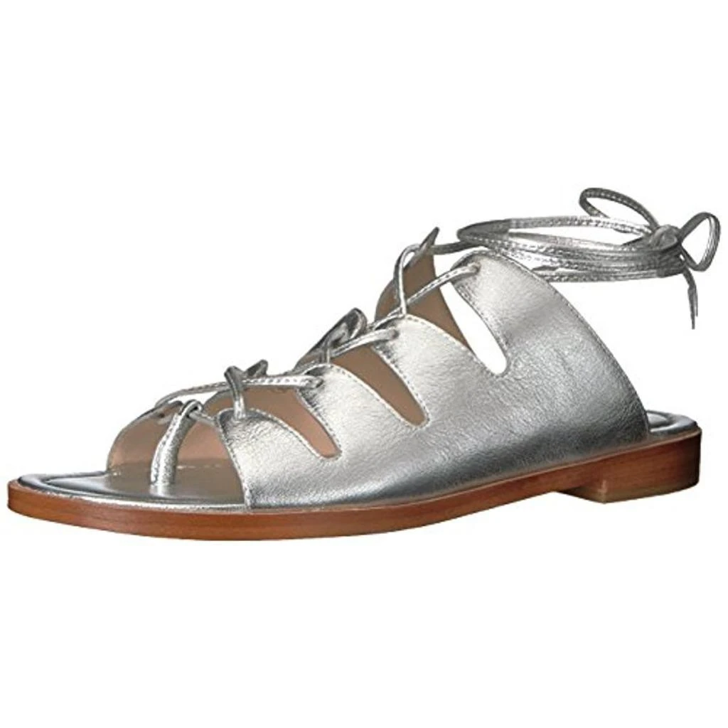 商品Loeffler Randall|Loeffler Randall Womens Kira Metallic Thong Flat Sandals,价格¥224,第1张图片