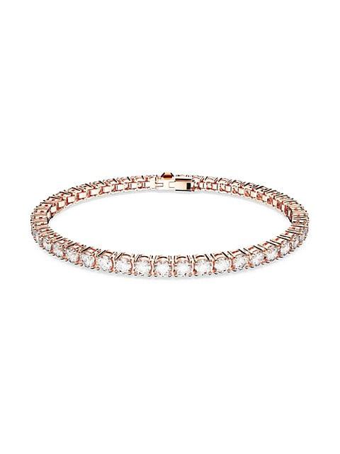 Matrix Rose-Goldtone & Crystal Tennis Bracelet商品第1张图片规格展示