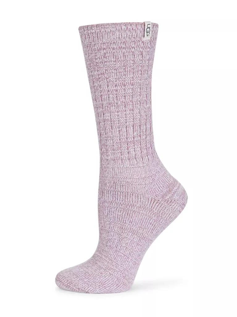 商品UGG|Rib-Knit Slouchy Crew Socks,价格¥134,第1张图片