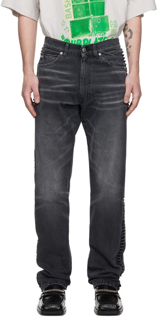 商品Martine Rose|Black Twist Loop Jeans,价格¥3607,第1张图片