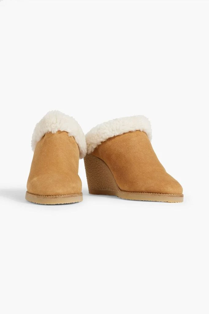 商品Isabel Marant|Takita 90 shearling-lined suede wedge mules,价格¥742,第2张图片详细描述