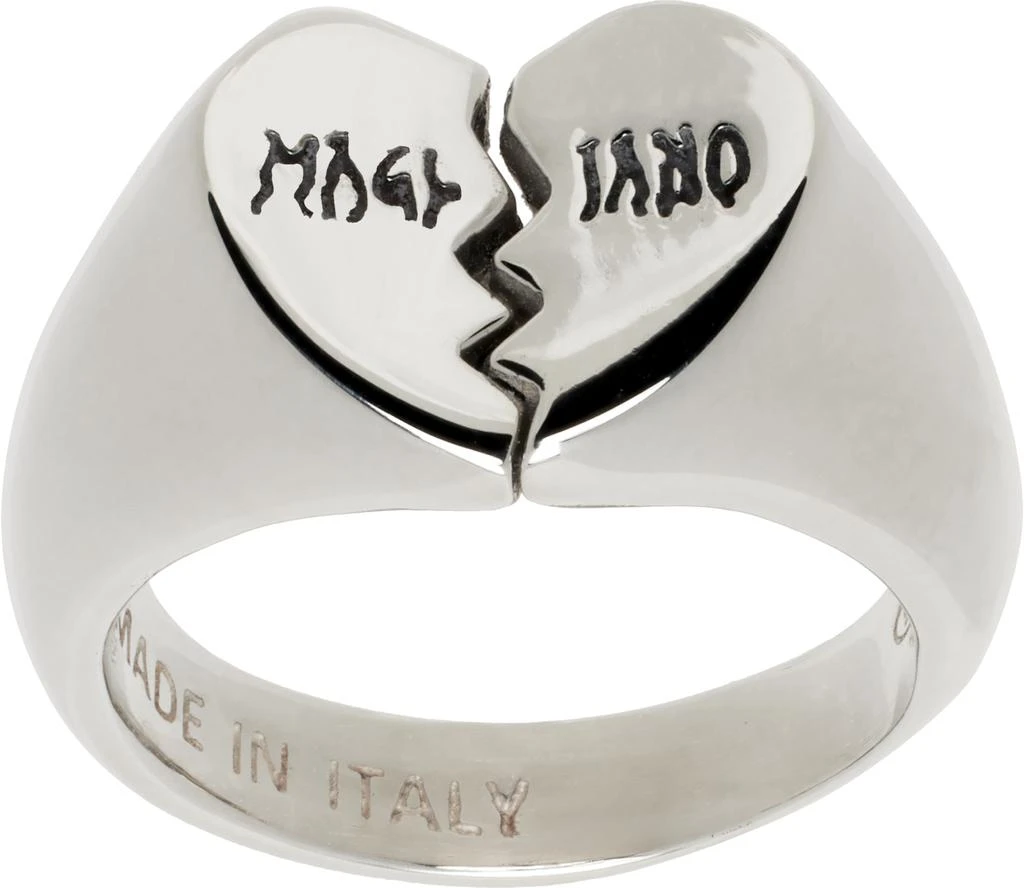 商品Magliano|Silver Mini Broken Heart Ring,价格¥1183,第1张图片