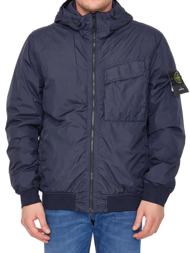 商品Stone Island|Stone Island Logo Patch Zip-Up Padded Jacket,价格¥5580,第3张图片详细描述