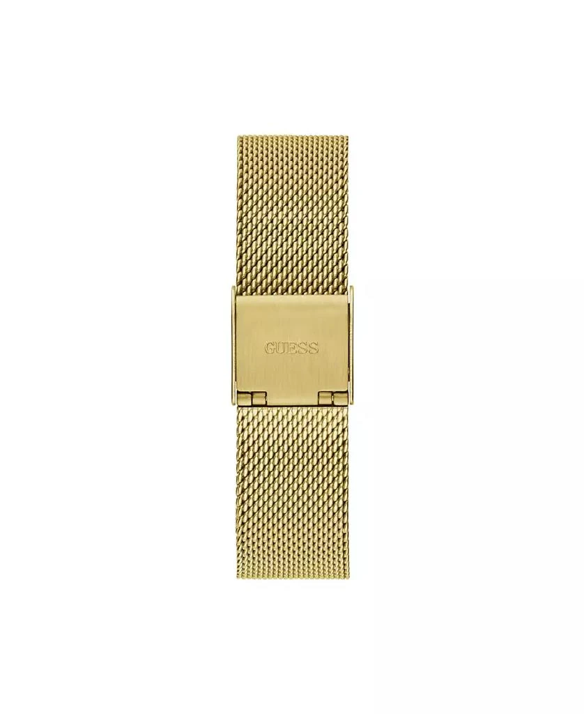 商品GUESS|Women's Gold-Tone Stainless Steel Mesh Bracelet Watch 32mm,价格¥661,第3张图片详细描述