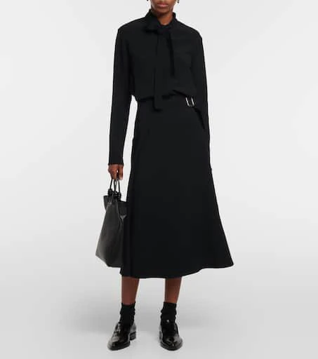 商品Jil Sander|系带中长连衣裙,价格¥13378,第2张图片详细描述