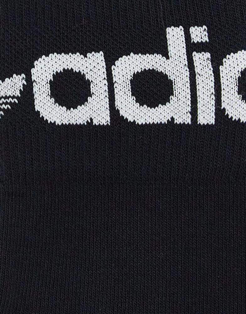 商品Adidas|adidas Originals 3 pack fold cuff crew socks in black,价格¥94,第2张图片详细描述