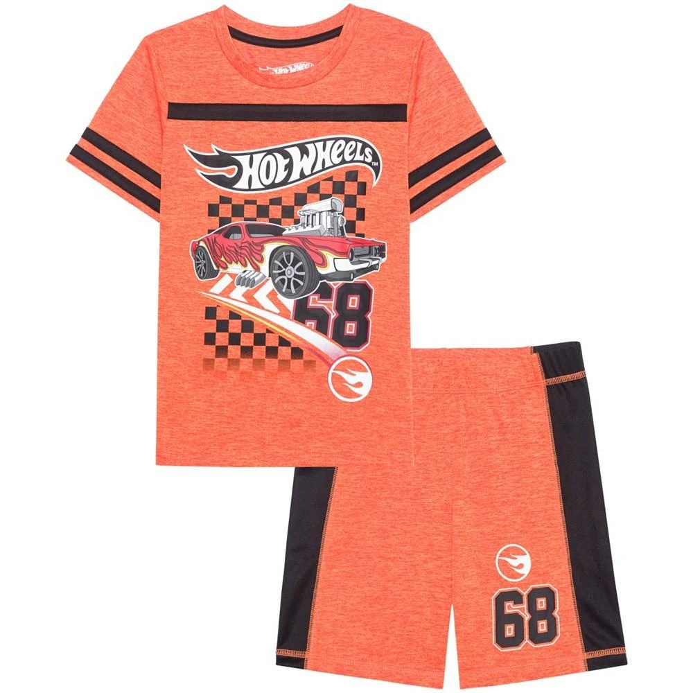 商品Hot Wheels|Little Boys Short Sleeve Active Set,价格¥136,第1张图片