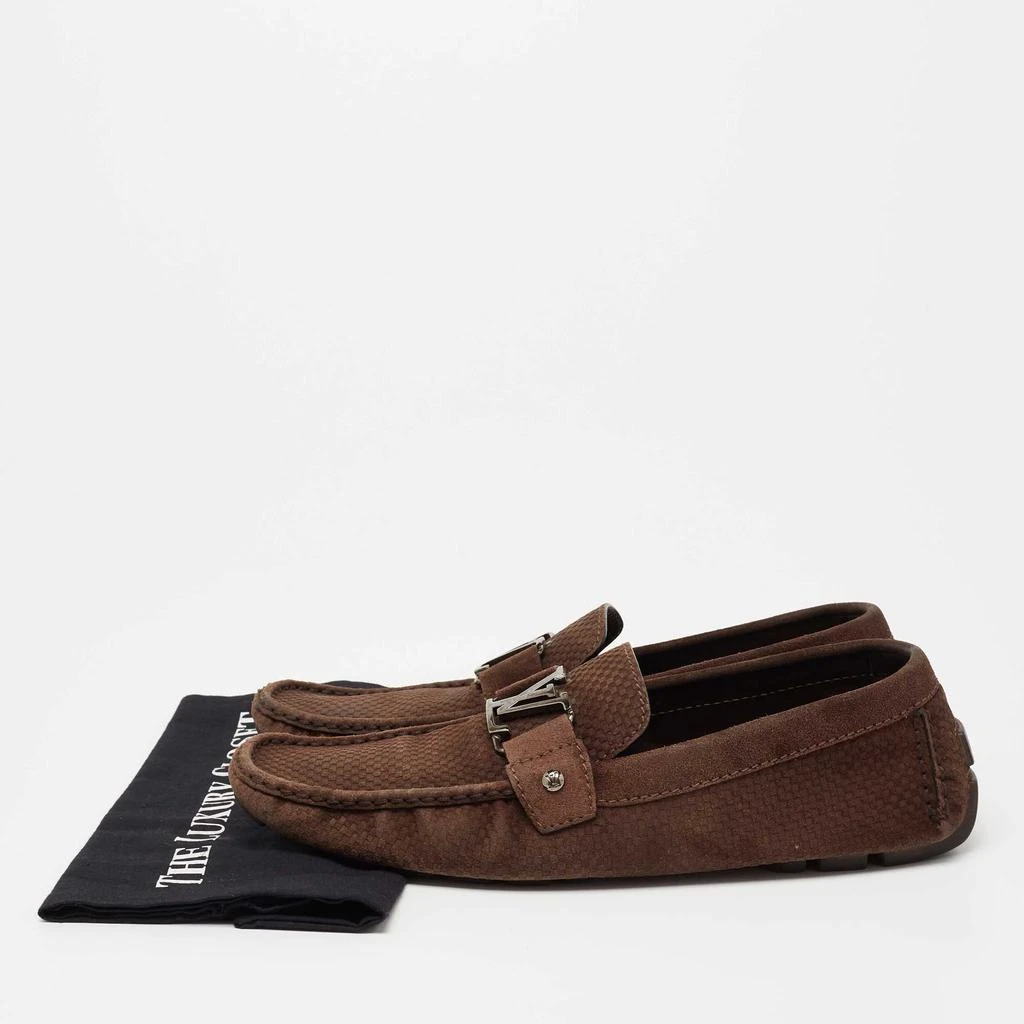 Louis Vuitton Brown Suede  Monte Carlo Slip on Loafers Size 44.5 商品