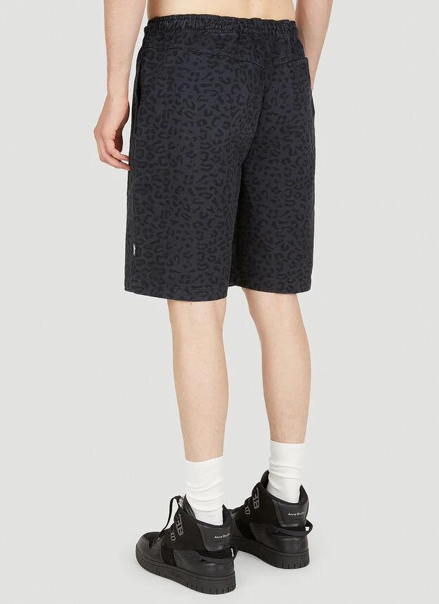 商品STUSSY|Leopard Print Beach Shorts in Dark Blue,价格¥497,第4张图片详细描述