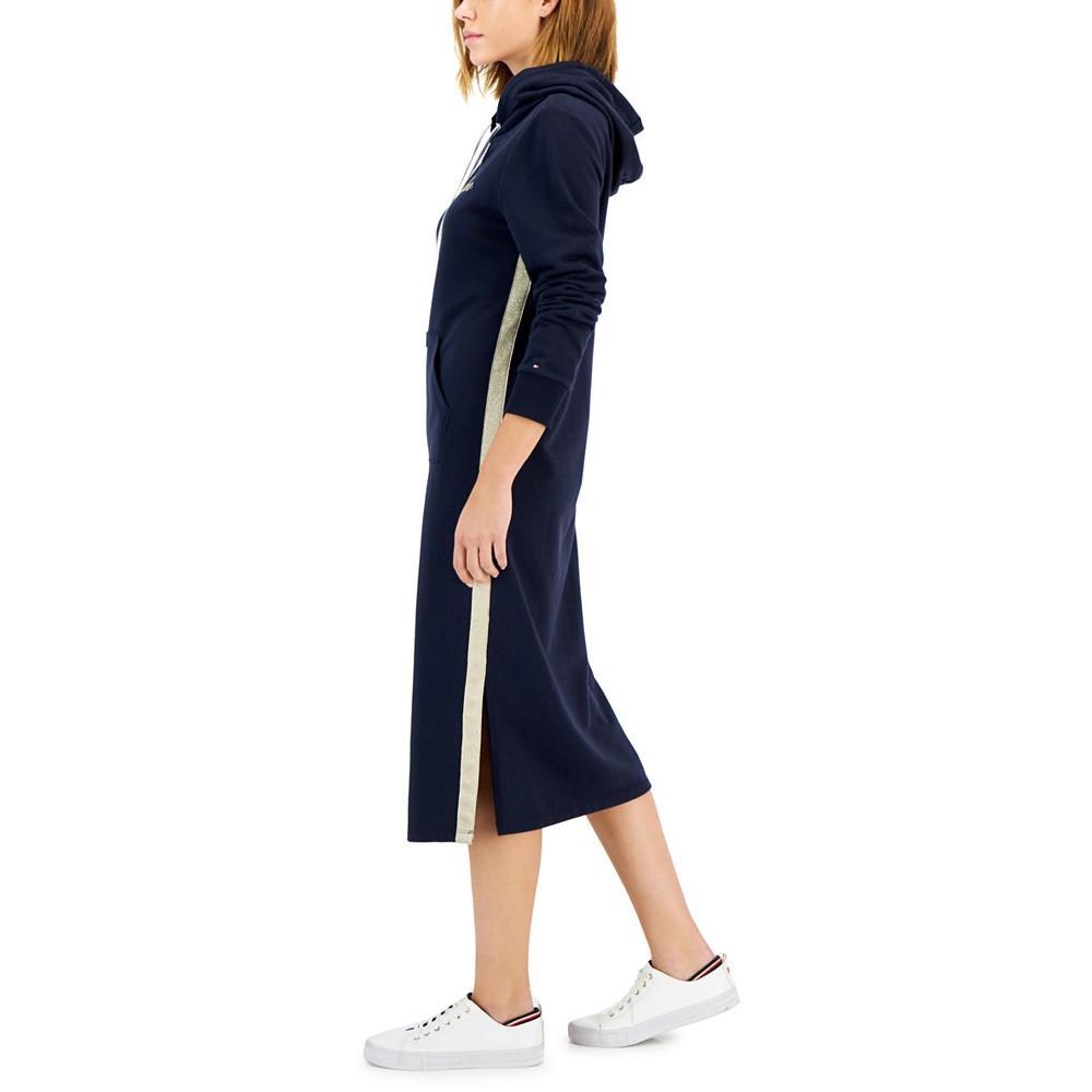 商品Tommy Hilfiger|Women's Hooded Logo Long-Sleeve Midi Dress,价格¥469,第5张图片详细描述