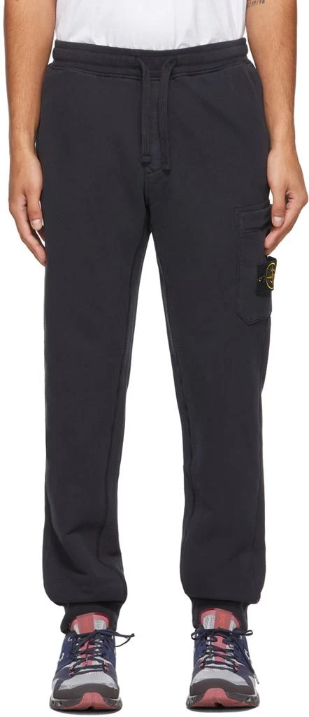 商品Stone Island|Navy French Terry Lounge Pants,价格¥1513,第1张图片