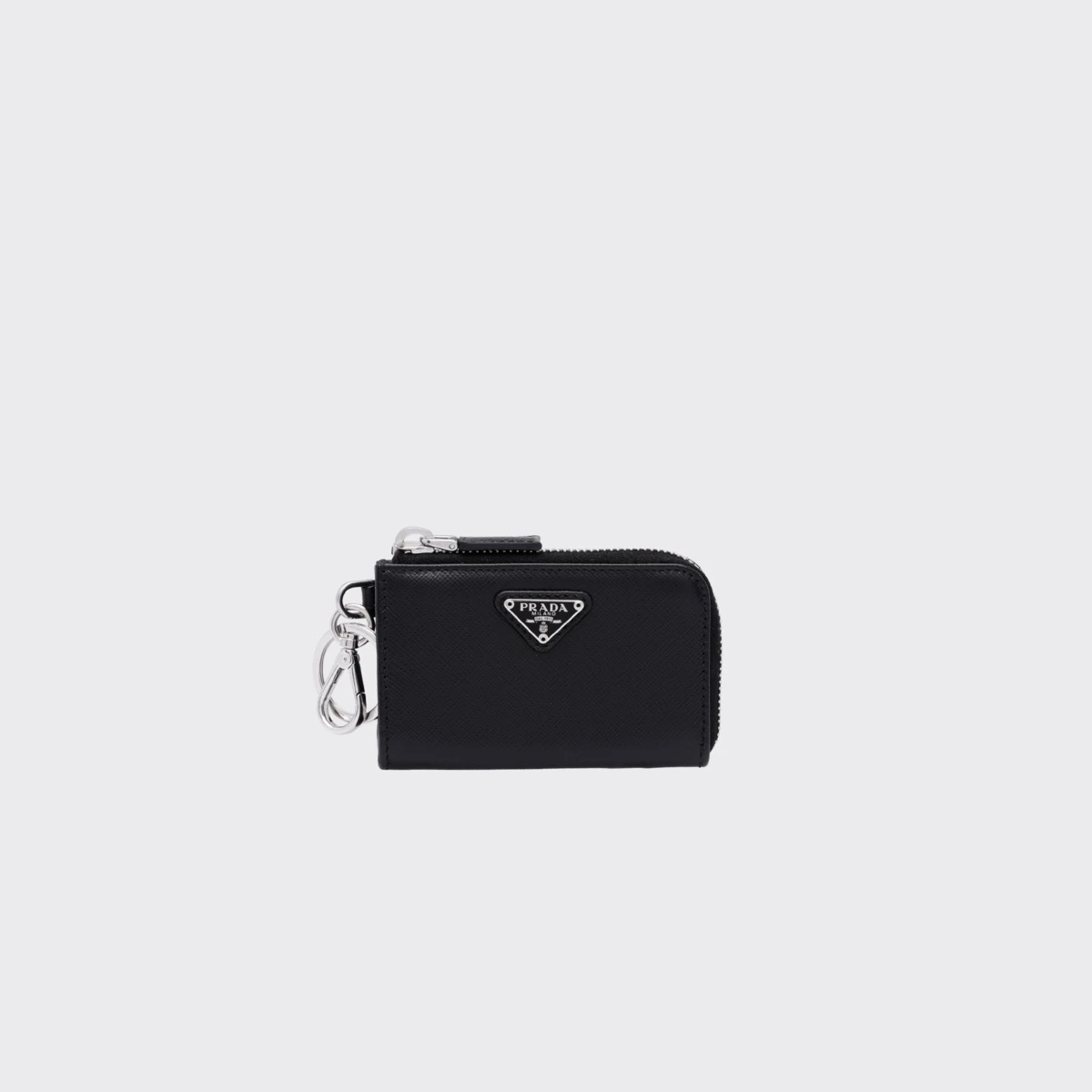 【预售】 普拉达 24秋冬 男士 收纳包 Porte-clés en cuir Saffiano 2TT085_2AHF_F0002 商品