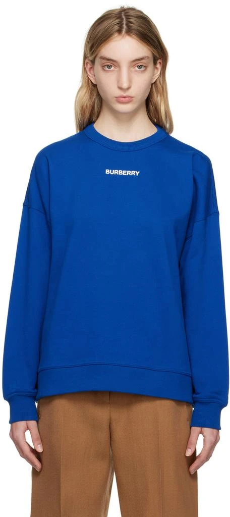 商品Burberry|Blue Printed Sweatshirt,价格¥5795,第1张图片