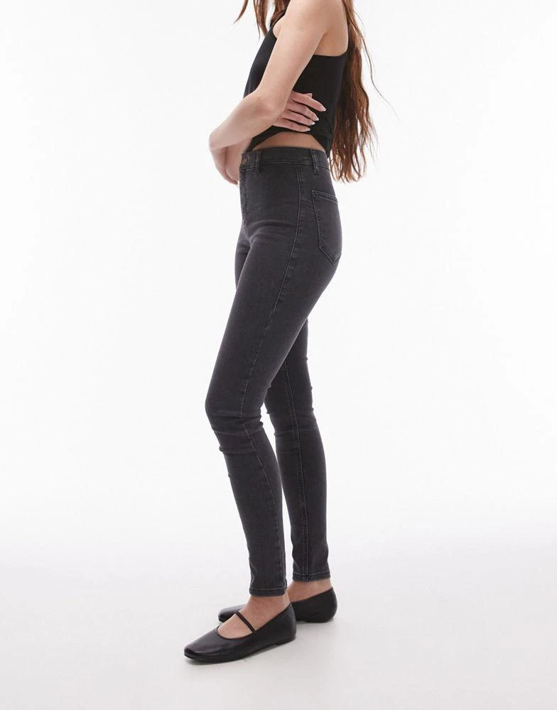 商品Topshop|Topshop Joni high rise super skinny jean in washed black,价格¥296,第2张图片详细描述