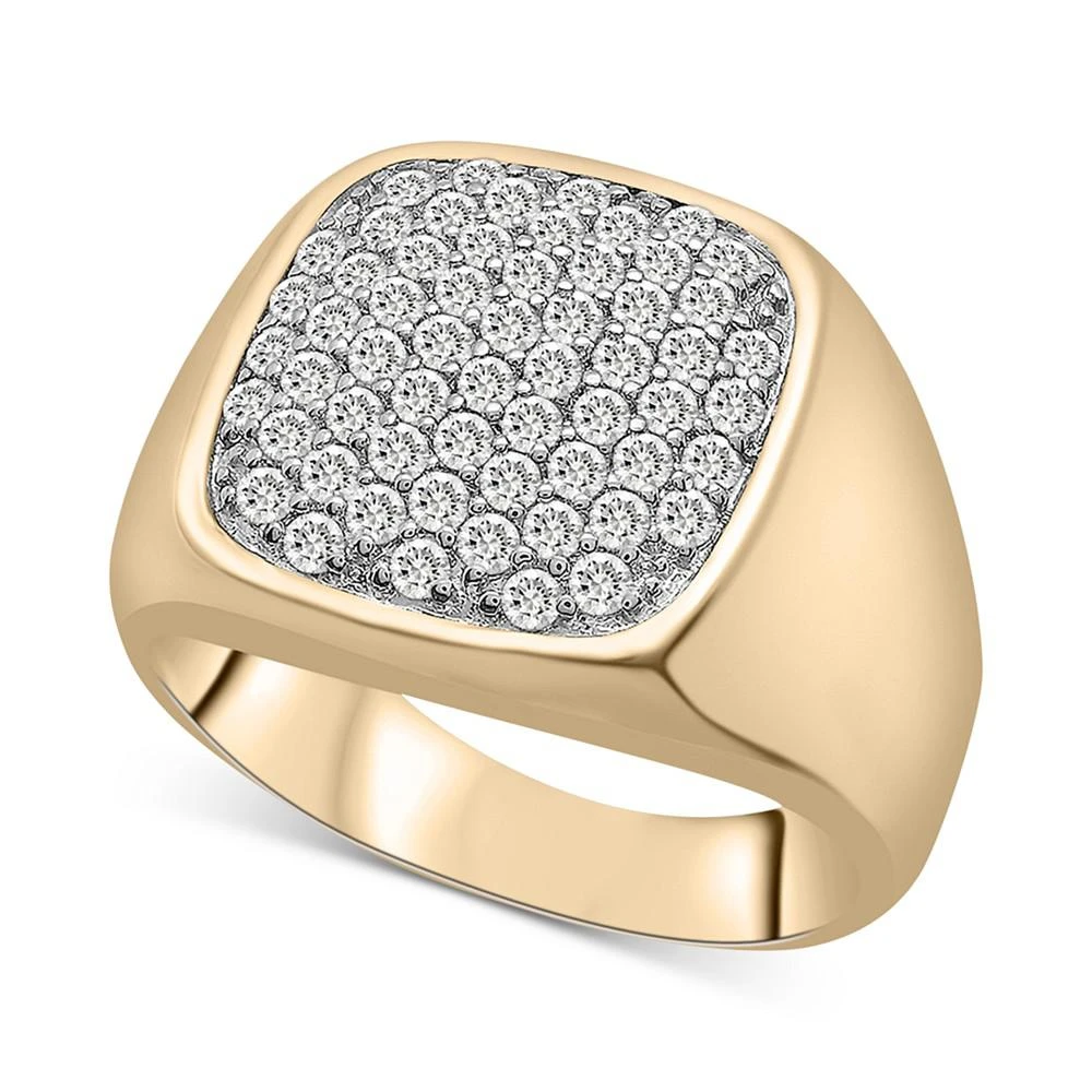 商品Macy's|Men's Diamond (1 ct. t.w.) Ring in 10k Yellow Gold,价格¥11161,第1张图片