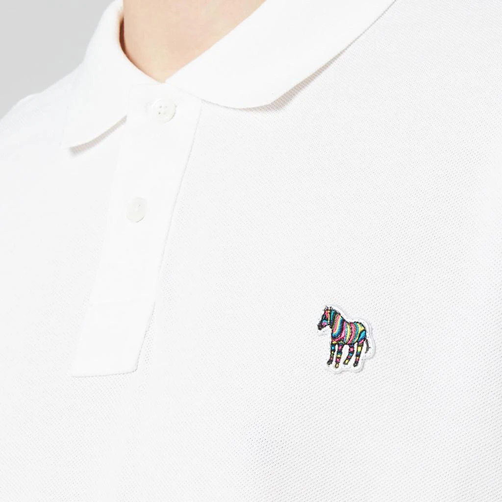 商品Paul Smith|PS Paul Smith Men's Zebra Logo Regular Fit Polo Shirt - White,价格¥385,第4张图片详细描述