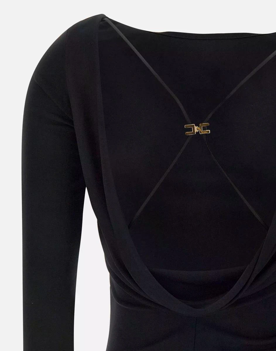 商品【商品预售7天】 ELISABETTA FRANCHI|ELISABETTA FRANCHI 女士T恤 MD01352E2110-0 黑色,价格¥2805,第6张图片详细描述